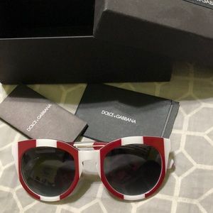 Dolce & Gabbana striped sunglasses